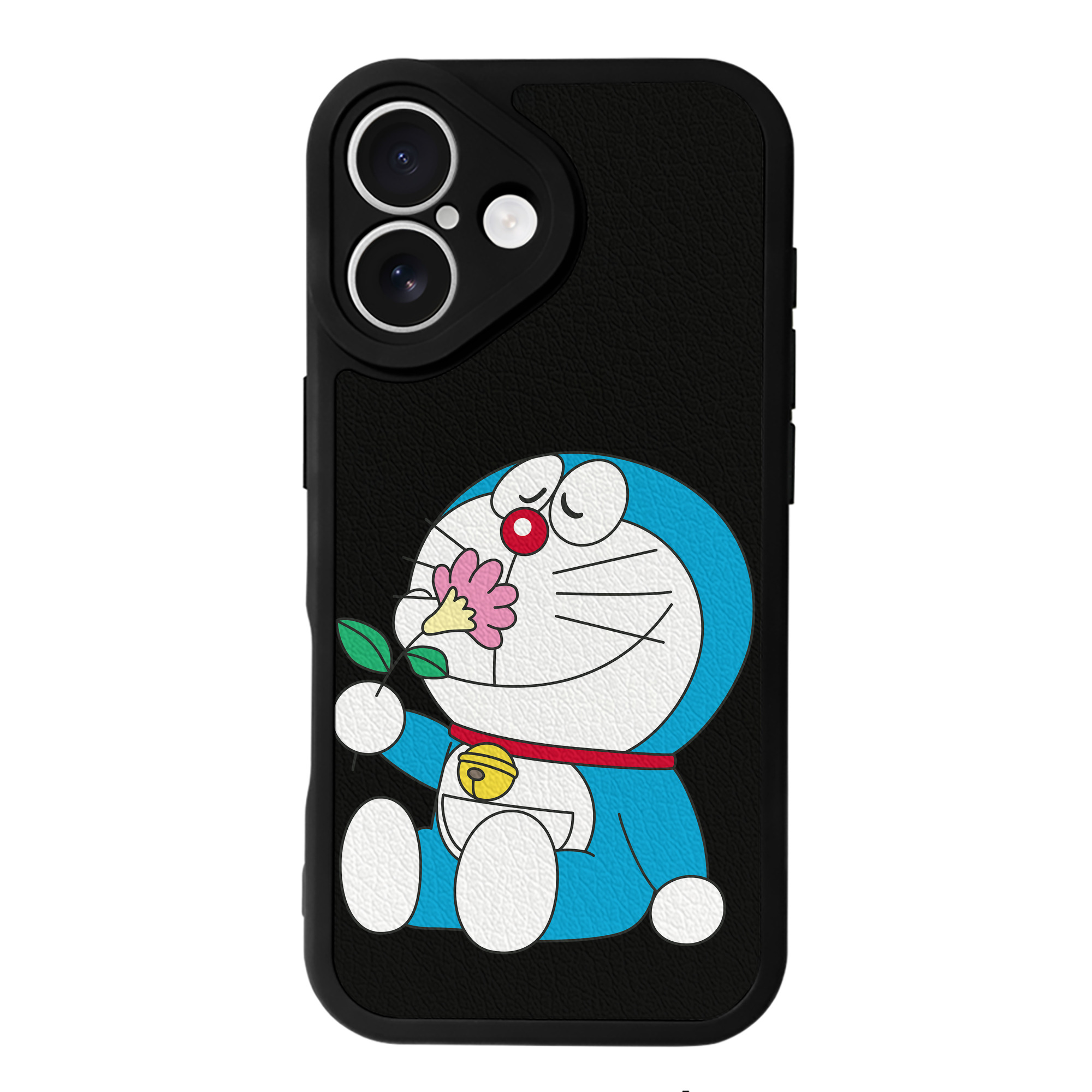 （画像用） ドラえもん Doraemon 【iPhone 16シリーズ対応】シリコンスマホケース（レザー調） 材質：シリコン